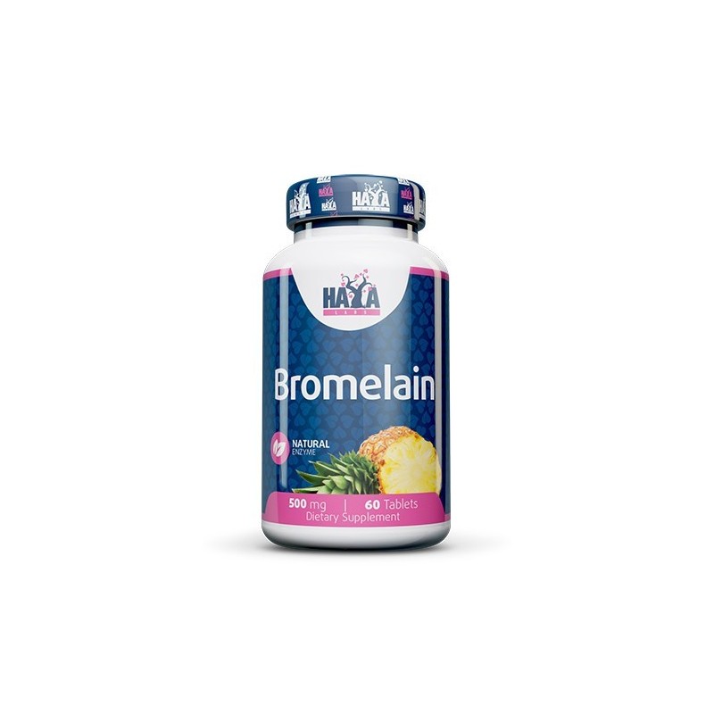 Haya Labs Bromelain 500mg 2000 GDU 60 Tablete Beneficii Bromelaina: sprijină sănătatea sinusurilor și promovează răspunsul hista