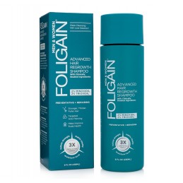 FOLIGAIN Sampon pentru regenerarea parului cu 2% Minoxidil & 2% Trioxidil® (8oz) 236ml FOLIGAIN® pentru barbati si femei, Sampon