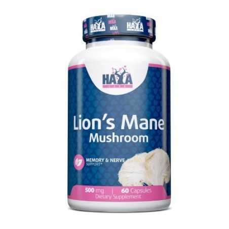 Haya Labs Lion's Mane Mushroom 500mg 60 Capsule