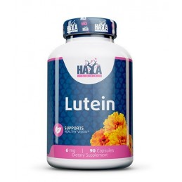 Haya Labs Lutein 6mg 90 Capsule (Luteina pentru ochi si vedere sanatoasa) Beneficii Luteina: ajută la ameliorarea bolilor ocular