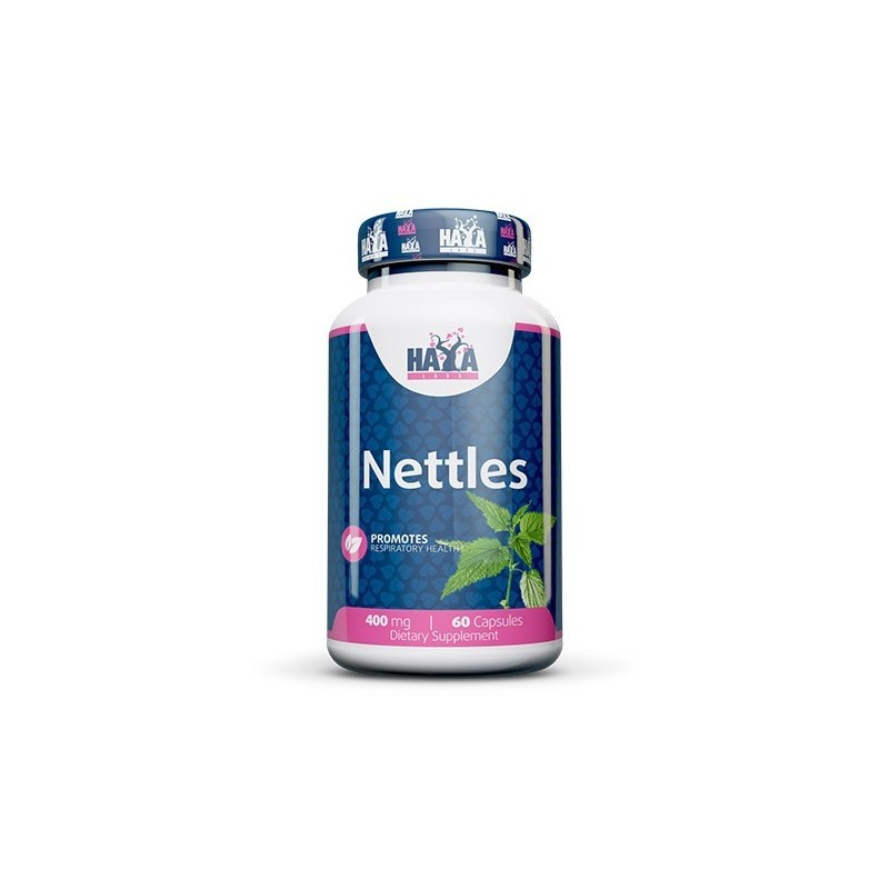 Haya Labs Nettles (urzica) 400mg 60 Capsule (Supliment naturist pentru prostata) Beneficii urzica: ajuta la eliminarea calculilo