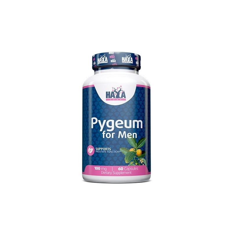 Haya Labs Pygeum extract pentru barbati 100mg 60 Capsule Beneficii Pygeum: reducerea edemului prostatei, reduce colesterolul, aj