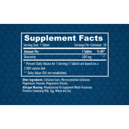 Haya Labs Quercetin 500 mg 50 Capsule (Supliment Quercetina intareste imunitatea) Beneficii Quercetin: ajută la susținerea siste