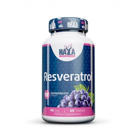 Haya Labs Resveratrol trans 40mg 60 Capsule, (Trans Rezveratrol, Extract Resveratrol)