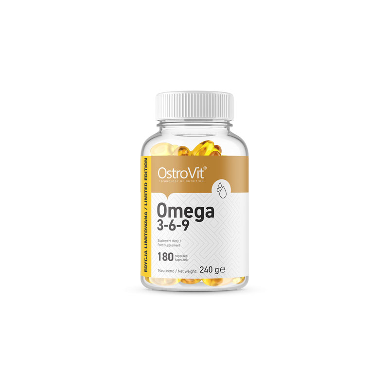 Omega 3-6-9, 180 Capsule- Colesterol si triglicerde marite OMEGA 3-6-9: Sprijină sănătatea inimii si un nivel sănătos de coleste