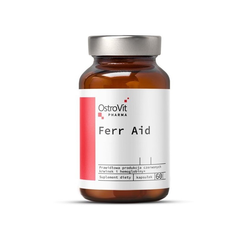 Pharma Ferr Aid 60 Capsule (Fier + Vitamine)- O functie cognitiva normala, un metabolism normal de energie Beneficii Fier: o fun