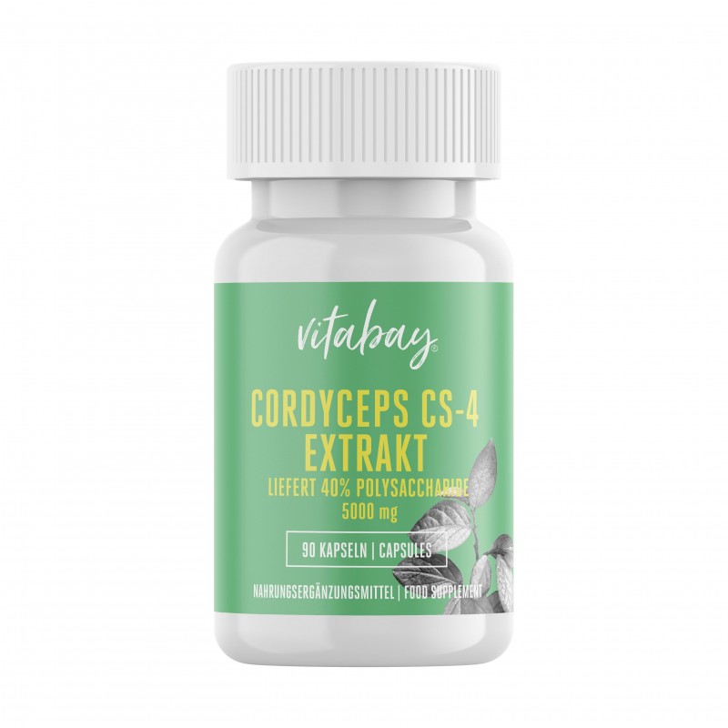 Cordyceps Extract CS-4 5000 mg, 90 capsule Vegan, Imbunătățește energia, imbunătățește sănătatea inimii BENEFICII CORDYCEPS: imb