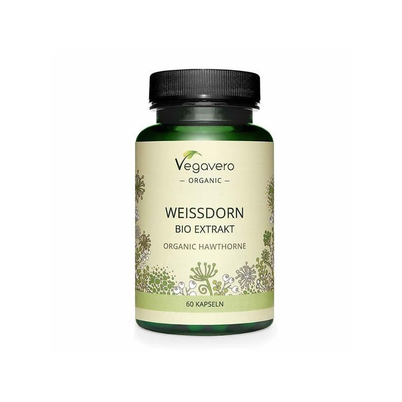 Organic Hawthorn (Weisdorm - Paducel) 60 Capsule, Protejeaza inima si sistemul cardiovascular, imbunatateste fluxul sanguin Bene