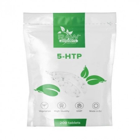 Raw Powders 5-HTP 200mg 200 Tablete