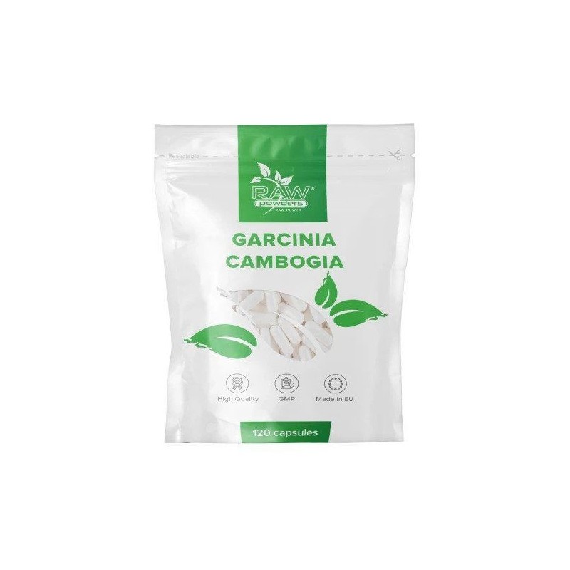 Garcinia Cambogia 500 mg 120 Capsule (Raw Powders) Beneficii Garcinia Cambogia: arde grasimile, ajuta la pierderea in greutate, 