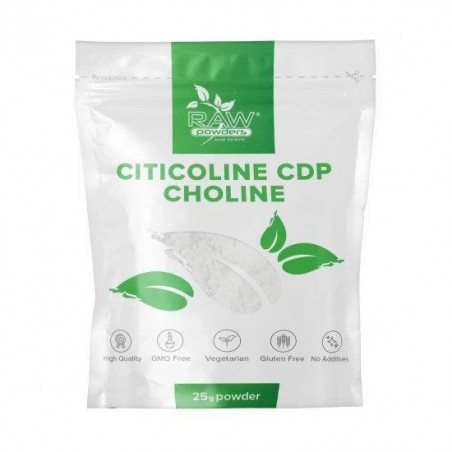 Raw Powders Citicolina CDP-Colina pudra 25 grame