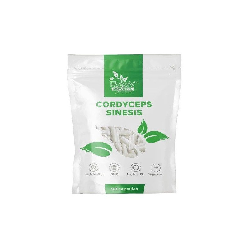 Cordyceps Sinensis, 750 mg, 90 Caps, Imbunătățește energia, imbunătățește sănătatea inimii, echilibrează nivelul colesterolului 