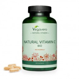 Vegavero Vitamina C Organica 180 capsule Beneficii Vitamina C Organica: importanta in producerea de colagen, mentine sanatatea o