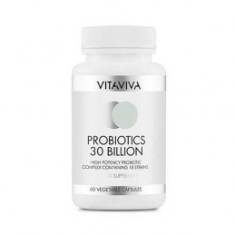 Supliment alimentar Probiotic 30 de miliarde de bacterii naturale 60 Capsule, Vitaviva Acest probiotic contine 30 de miliarde de