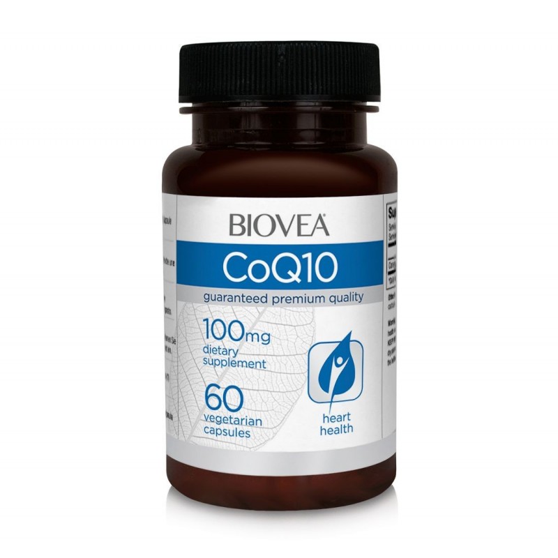 Biovea Coenzima Q10 (CoQ10) 100mg 60 Capsule vegetariene Beneficii Coenzima Q10: intareste sistemul imunitar, ajuta in curele de