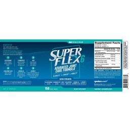 SUPERFLEX-6 Complex Sanatate articulatii cu Glucozamina 150 de tablete Beneficii SuperFlex 6: intareste articulatiile, impotriva