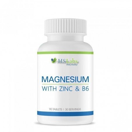 HS Labs Magneziu, Zinc, Vitamina B6, 90 Tablete