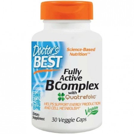 Doctor's Best Fully Active B-Complex with Quatrefolic 30 Capsule