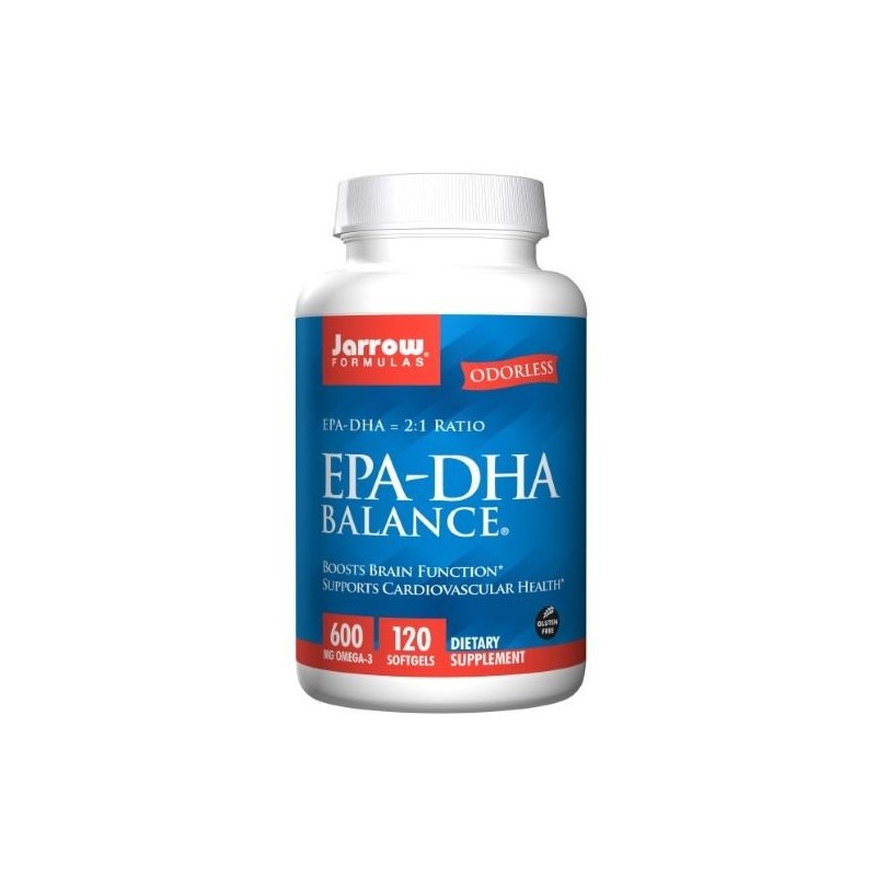 EPA-DHA Balance, 120 Capsule, Ofera beneficii sinergice din ambii acizi grasi importanti omega-3 EPA-DHA Balance® contine acizi 