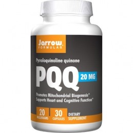 Jarrow PQQ (Pyrroloquinoline quinone), 20mg - 30 Capsule Beneficii PQQ Pirolochinolina Chinona: incetinirea procesului de imbatr