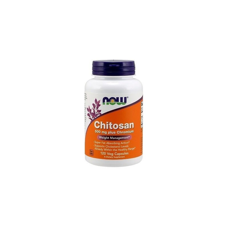 NOW Foods Chitosan, 500mg Plus Chromium - 120 Capsule Beneficii Chotsan: va ajuta sa slabiti, reduce absorbtia alimentelor in in