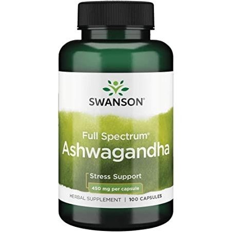 Swanson Ashwagandha 450 mg, 100 Capsule