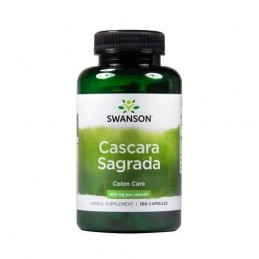 Cascara Sagrada, 450mg 100 Capsule, Remediu laxativ si antiinflamator Cascara Sagrada, cunoscuta si dub denumire de Crusinul lui