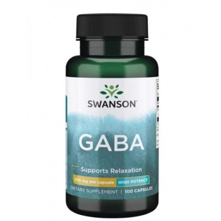 Swanson GABA, 500mg - 100 Capsule