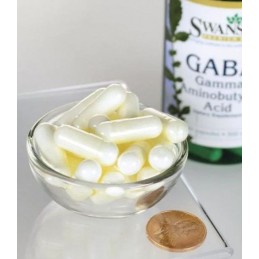 GABA, 500mg 100 Capsule, Promoveaza relaxarea, sustine un somn linistit si odihnitor, imbunatateste recuperarea Beneficii GABA: 