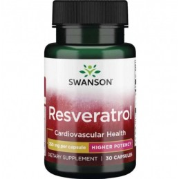 Swanson Resveratrol, 250mg - 30 Capsule Beneficii Resveratrol: mentine sanatatea colonului, antioxidant natural puternic care pr