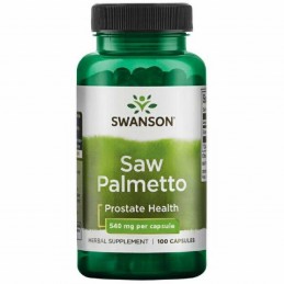 Supliment alimentar Saw Palmetto, 540mg - 100 Capsule (pentru prostata), Swanson Beneficii Saw Palmetto: amelioreaza hiperplazia