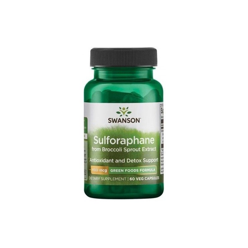 Swanson Sulforaphane din Broccoli Sprout Extract, 400mcg - 60 Capsule Beneficii sulforaphane din broccoli: are proprietati antio