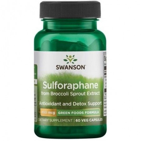 Swanson Sulforaphane din Broccoli Sprout Extract, 400mcg - 60 Capsule