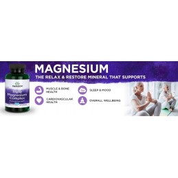 Swanson Triple Magnesium Complex, 400mg - 100 Capsule Beneficii Triple Magnesium Complex: contine trei surse de magneziu, reglea