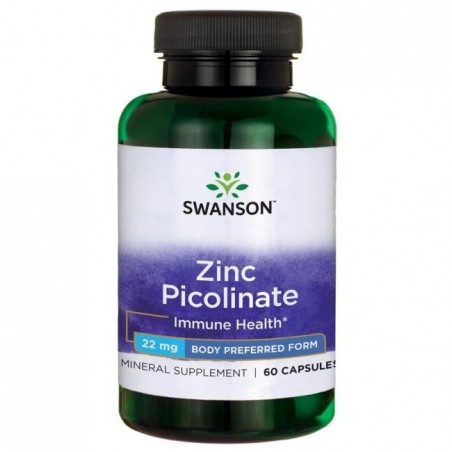 Swanson Zinc Picolinate Body Preferred Form, 22mg - 60 Capsule