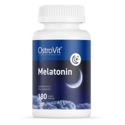 OstroVit Melatonină 180 Tablete Beneficii Melatonina: eficient impotriva tulburarilor de somn, imbunatateste calitatea somnului,