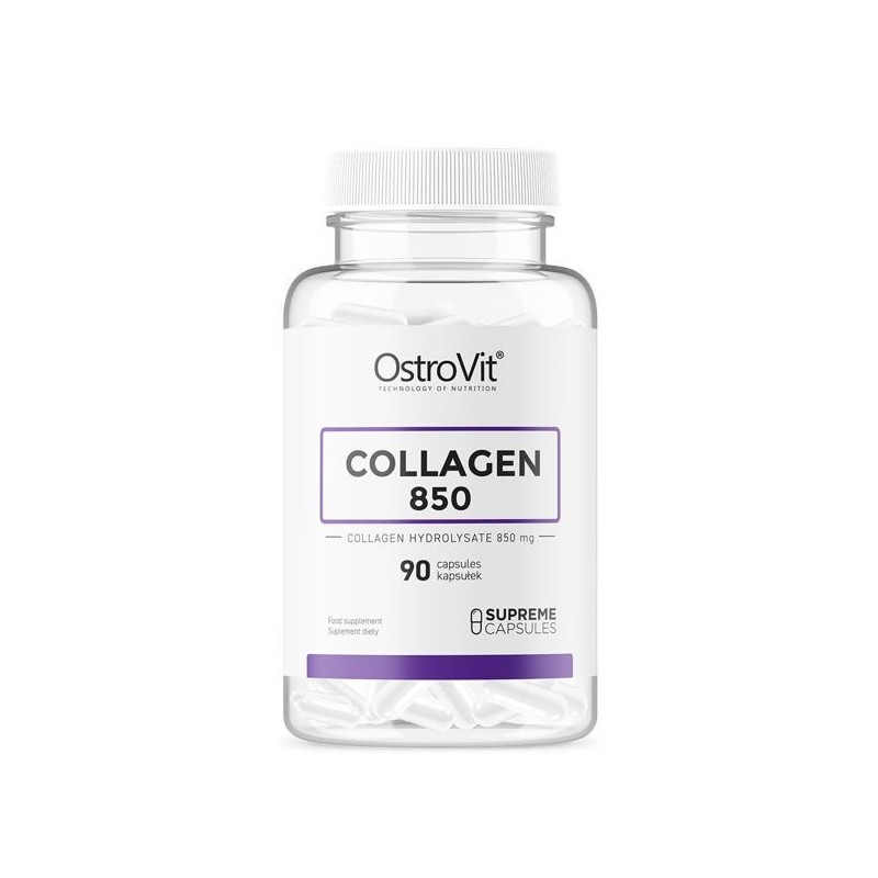 Colagen 850 mg 90 Capsule (grija de pielea neteda si sanatoasa, unghii puternice, par de vis si stralucitor) Beneficii OstroVit 