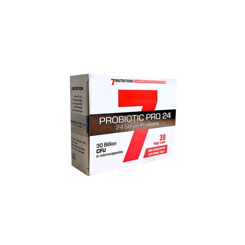 Supliment alimentar, Probiotic PRO 24, 30 Capsule, 7 Nutrition Beneficii 7NUTRITION, PROBIOTIC PRO 24: contine 30 de miliarde de