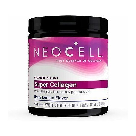 Neocell, Super Collagen 1 & 3, pudra cu aroma de fructe de padure si lamaie, 190 grame