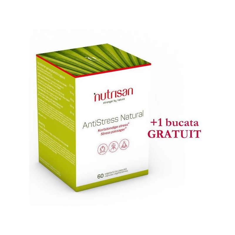 AntiStress Natural, 60 Capsule, Ajuta in caz de stres pe termen scurt Ajuta in caz de stres pe termen scurt. Un amestec de plant