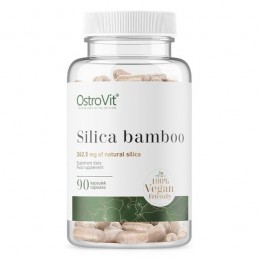 Siliciu din bambus pentru articulatii dureroase, Silica Bamboo VEGE, 90 Capsule Beneficii Siliciu Bio: are un efect de intinerir