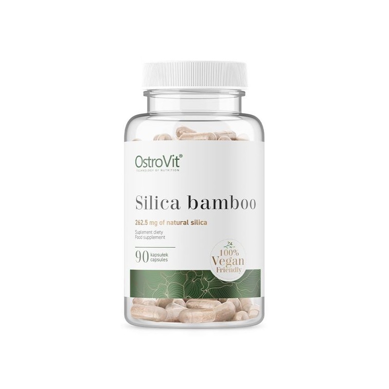 Siliciu din bambus pentru articulatii dureroase, Silica Bamboo VEGE, 90 Capsule Beneficii Siliciu Bio: are un efect de intinerir