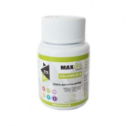 MAXLife Colagen UC-II (Colagen de tip 2) 40mg 30 tablete Beneficii Colagen UC-II: sustine sanatatea sistemului osos si muscular,