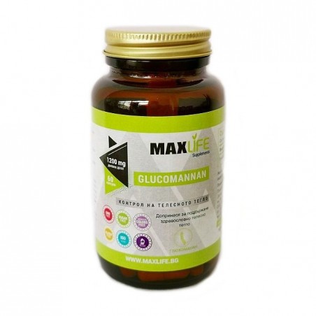 MAXLife GLUCOMANNAN (Konjac) 600mg (1200mg per doza) 60 Capsule