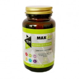 MAXIMUM BETA GLUCAN 500mg, 60 capsule, Imunostimulator puternic, regleaza metabolismului lipidic, mentinerea colesterolului Bene