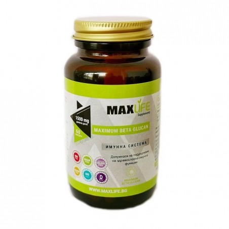 MAXLife MAXIMUM BETA GLUCAN 500mg (1500mg per doza) 60 capsule