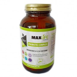 MAXLife PROBIOTIC COMPLEX 100 capsule Beneficii PROBIOTIC COMPLEX: imbunatateste digestia si absortia nutrientilor, sustine sana