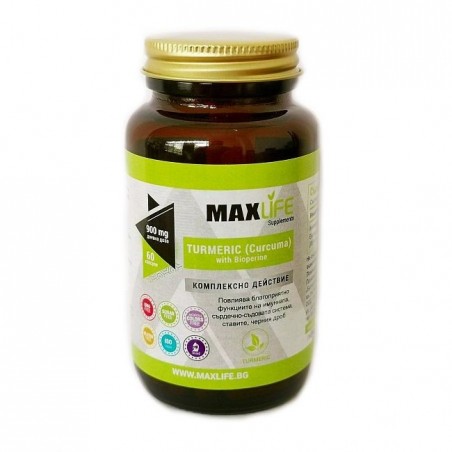 MAXLife TURMERIC CU BIOPERINA (900mg per doza) 60 capsule