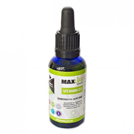 MAXLife VITAMINA D3 picaturi 400IU 30ml