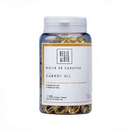 Belle&Bio Huile de Carotte, ulei de morcov, (autobronzant natural) 120 capsule